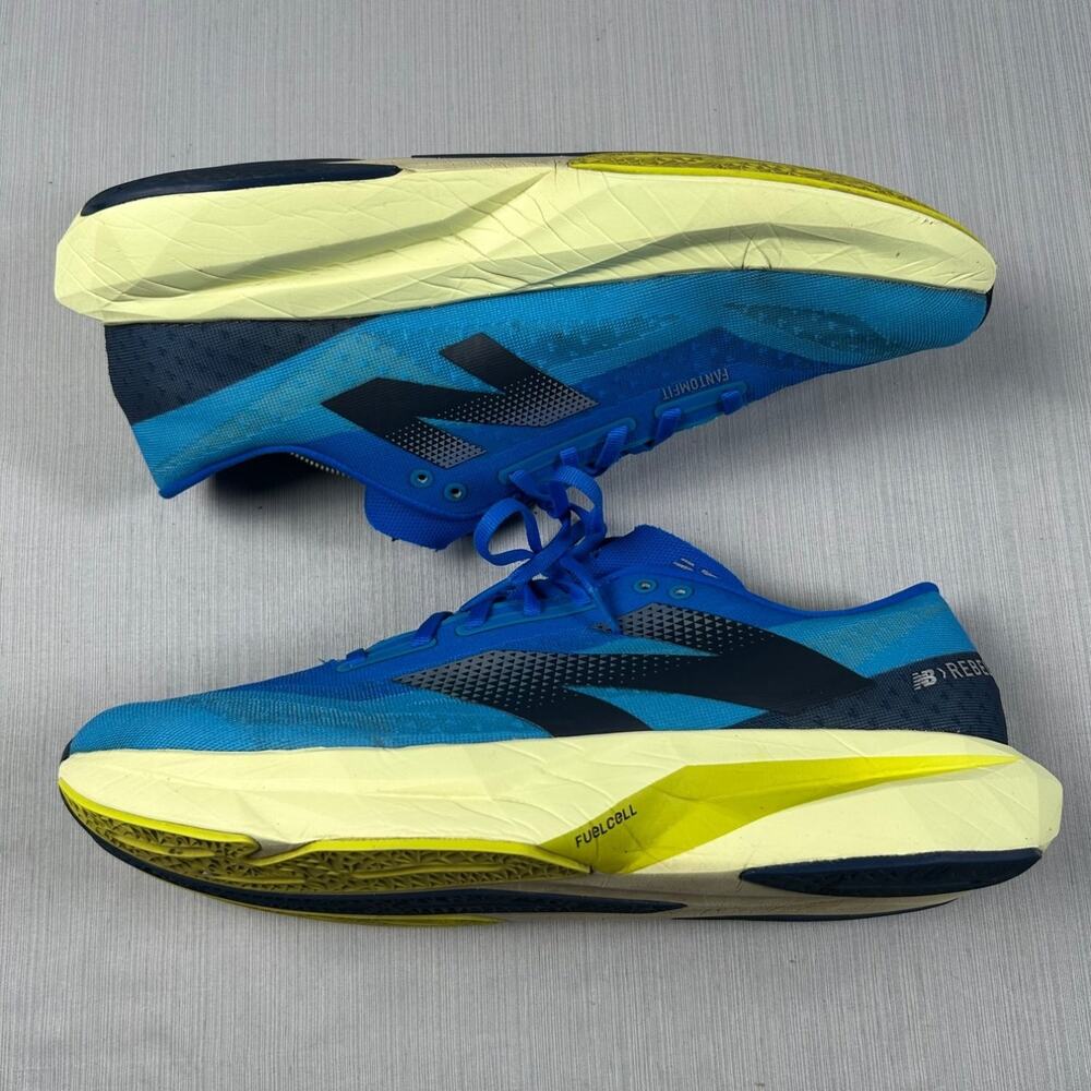 New Balance Fuel Cell Rebel v4 running shoes US 13 Blue Mens Athletic